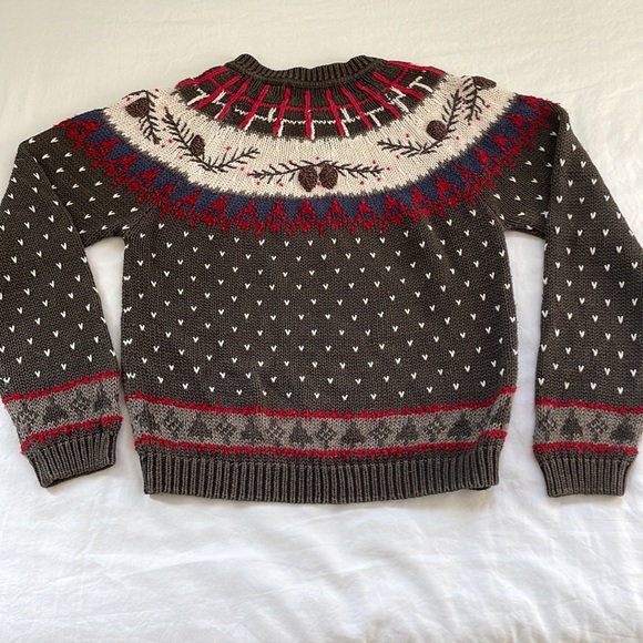 Vintage Fair Isle Pinecone B Moss co Sweater. - Picture 3 of 12